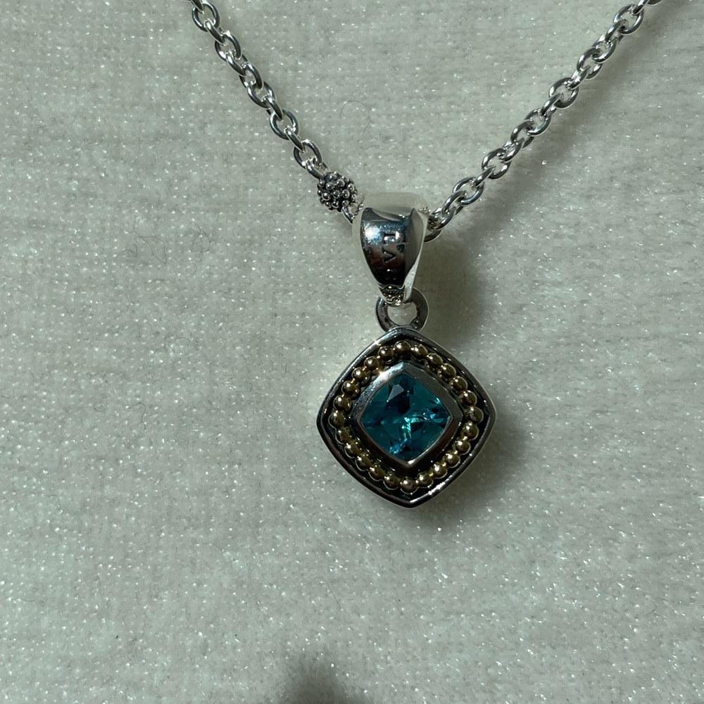 Rittenhouse  Swiss Blue Topaz Pendant Necklace from Lagos - Picture 8 of 12